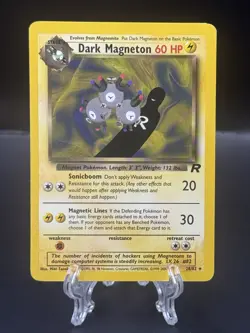 Dark Magneton 28/82; 2000 Team Rocket; Pokemon - Image 1