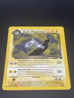 Dark Magneton 28/82; 2000 Team Rocket; Pokemon - Image 3