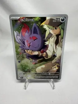 2025 Pokemon N's Zorua SVP 189 Journey Together Black Star Promo NM - Image 1