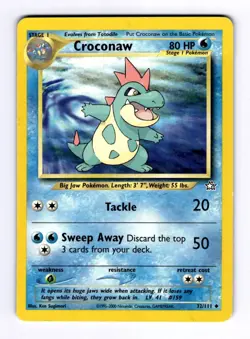Croconaw (32) Neo Genesis #032 (2000) Uncommon LP Pokemon - Image 1