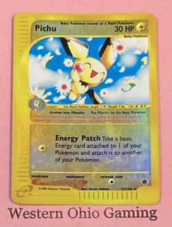 Pokemon TCG Pichu #22 Reverse Holo Foil READ CCG Expedition - Image 1