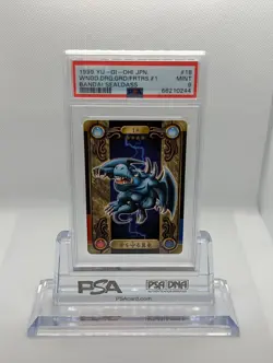 Winged Dragon Guardian of the Fortress Yugioh Sticker Bandai Sealdass PSA 9 Mint - Image 1