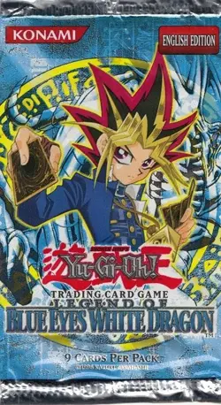Yu-Gi-Oh Legend of Blue Eyes White Dragon LOB English Booster Pack UNWEIGHED 53334264396 - Image 1