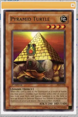 Yu-Gi-Oh! TCG Pyramid Turtle Pharaonic Guardian PGD-026 1st Edition - Image 1