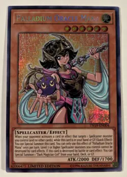 Palladium Oracle Mana TN19-EN004 YuGiOh! Prismatic Secret Rare LIMITED - LP - Image 1