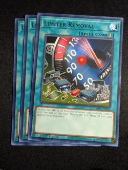 Yugioh - 3x Limiter Removal AMDE-EN053 1st Edition Rare NM - Image 1