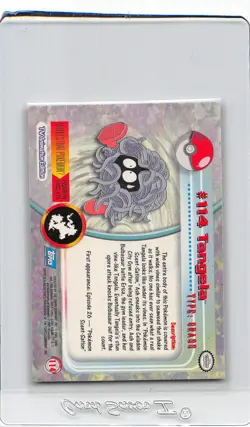 TANGELA #114 - Blue Logo - NON-HOLO - SERIES 2 - TOPPS POKEMON CARD - NM/LP - Image 2