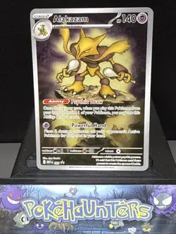 Pokemon Card Alakazam MEP 009 Mega Evolution Illustration Rare Promo Near Mint - Image 1