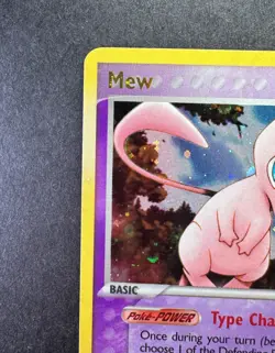 Mew 10/92 EX Legend Maker 2006 Holo gold Rare Pokemon Card TCG stamped. - Image 3