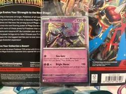 Pokemon Xerneas Card Mega Evolutions Stamp Promo 064/132 - Image 1