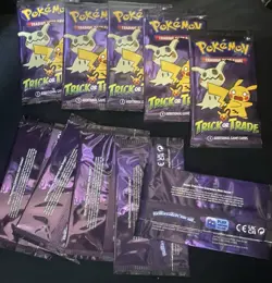 10 Pack Pokemon TCG Trick or Trade Booster Packs 2023 Halloween Card Lot Bundle - Image 1