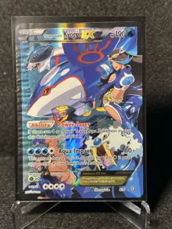 Team Aqua's Kyogre Ex 6/34 Double Crisis Holo Card (damaged) - Image 1
