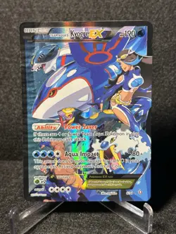 Team Aqua's Kyogre Ex 6/34 Double Crisis Holo Card (damaged) - Image 2