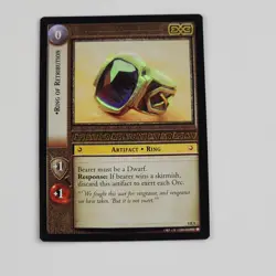 Lord of the Rings TCG Ring of Retribution 9R9 Foil Rare Card Reflections LOTR NM - Image 1