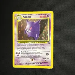 Pokemon TCG Gengar Fossil Holo Card 5/62 Unlimited Rare Vintage WOTC - Image 1
