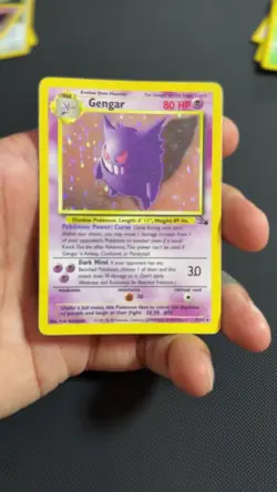 Pokemon TCG Gengar Fossil Holo Card 5/62 Unlimited Rare Vintage WOTC - Image 2