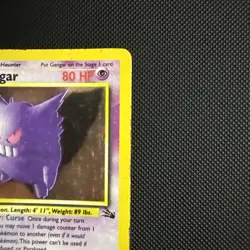 Pokemon TCG Gengar Fossil Holo Card 5/62 Unlimited Rare Vintage WOTC - Image 3