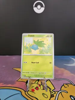 Pokemon Card Oddish Printing Error: Missing Ink - Image 2