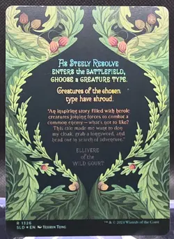 Steely Resolve #1326 Secret Lair Drop Rainbow Foil Rare - Image 2