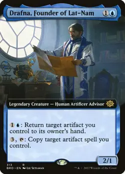 Drafna, Founder of Lat-Nam Extended Art Foil - The Brothers' War MTG-NM - Image 1