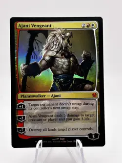 Ajani Vengeant Foil Duel Decks: Ajani vs. Nicol Bolas MTG LP - Image 1