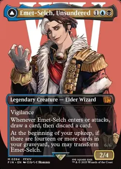MTG Emet-Selch, Unsundered (Borderless) Final Fantasy #0394 FOIL - Image 1