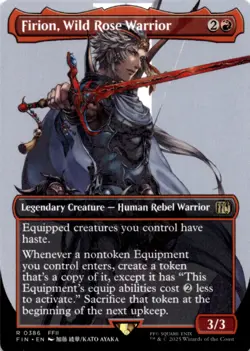 MTG Firion, Wild Rose Warrior (Borderless) Normal NM FINAL FANTASY Magic 386 - Image 1