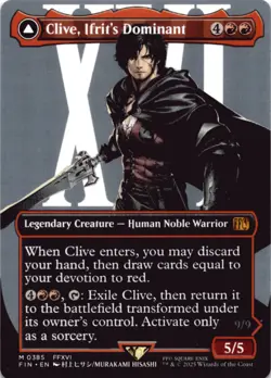 MTG Clive, Ifrit's Dominant (0385) (Borderless) Normal NM FINAL FANTASY Magic 38 - Image 1