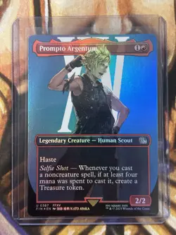 Prompto Argentum (Borderless) MTG Final Fantasy Foil English - NM - Image 3