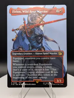 Firion, Wild Rose Warrior (Borderless) Final Fantasy MTG (NM) - Image 1