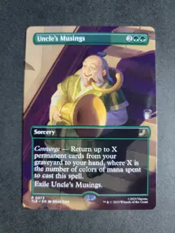Uncle's Musings (Borderless) Rare MTG Avatar Eternal - Image 1