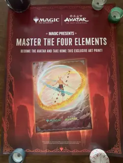 AVATAR The Last Airbender STORE POSTER 18x24 NEW promotional MTG Magic Gathering - Image 1