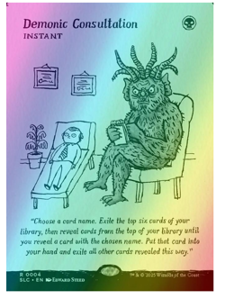 Demonic Consultation - Foil Secret Lair Countdown Kit - Image 1