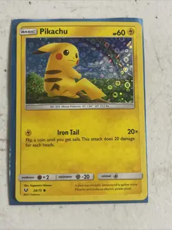 Pikachu Sequin Holo Shining Legends General Mills Promo Card 28/73 Pokemon TCG - Image 1