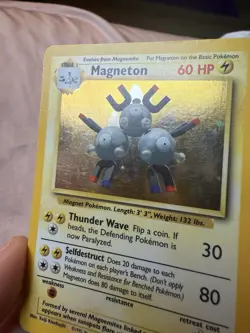 Pokemon TCG Magneton Base Set 9/102 Holo 1999-2000 Vintage - Image 4