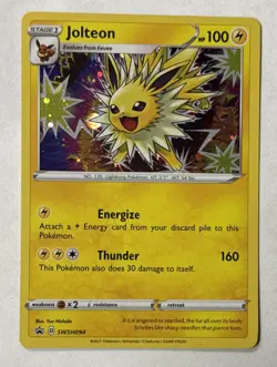 2021 Pokemon TCG Jolteon SWSH094 Cosmos Holo Black Star Promo Rare Ungraded - Image 1