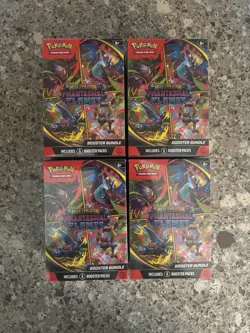 Set of 4 Phantasmal Flames Booster Bundle Factory Sealed - Image 1