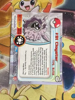 2000 Topps Pokemon TV Series 2 Cloyster #91 Base Holo - RARE- NM Blue Logo - Image 2