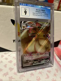 2021 Pokemon Eevee VMAX SWSH087 CGC 9 MINT Black Star Promo Shining Fates ETB!!! - Image 2