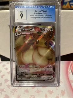 2021 Pokemon Eevee VMAX SWSH087 CGC 9 MINT Black Star Promo Shining Fates ETB!!! - Image 3