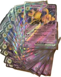 Alakazam ex (Error No Star Pattern) Pokemon BLACK STAR Promo #050 Holo - Image 1