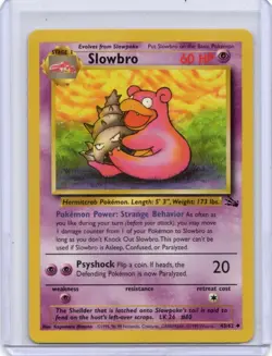 Pokemon 1999 Pokemon Fossil Slowbro Uncommon 43/62 LP - 565 - Image 1