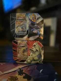 Pokemon TCG: V Strikers Tin Set (Tyranitar V and Empoleon V)- Factory Sealed - Image 1