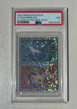 Pokemon Merlin series 7 - 2005 - DOTS foil 381 Latios / 57 Primape - PSA7 POP2 - Image 1