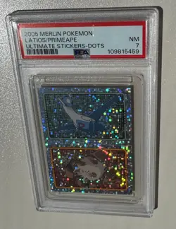 Pokemon Merlin series 7 - 2005 - DOTS foil 381 Latios / 57 Primape - PSA7 POP2 - Image 4