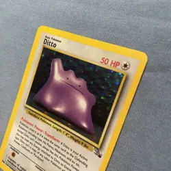 Pokemon TCG Ditto 3/62 Fossil Unlimited Holo Rare, LP/MP Condition - Image 4