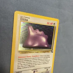 Pokemon TCG Ditto 3/62 Fossil Unlimited Holo Rare, LP/MP Condition - Image 5