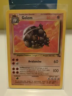 Pokemon TCG Golem Fossil 36/62 Regular 1999-2000 Wizards Base Set - LP/MP - Image 1