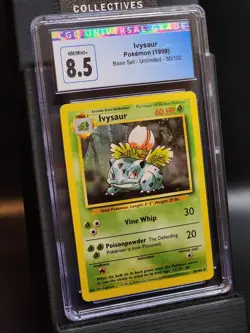 IVYSAUR #30 Pokemon TCG 1999 Base Set Unlimited CGC 8.5 NM/Mint+ - Image 1