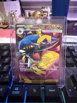 Mega Sharpedo ex Phantasmal Flames 113/094 Full Art Pokemon TCG NM - Image 1